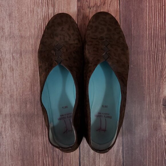 *FLAW* Thierry Rabotin Womens Size 8 Leopard Print Loafer Flats Shoes - Picture 8 of 14